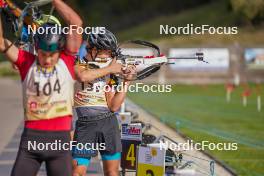 22.10.2023, Arcon, France (FRA): Mauro Fink (BEL) - Biathlon Samse Summer Tour, pursuit, Arcon (FRA). www.nordicfocus.com. © Thibaut/NordicFocus. Every downloaded picture is fee-liable.