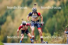 21.10.2023, Arcon, France (FRA): Martin Prod'Homme (FRA) - Biathlon Samse Summer Tour, sprint, Arcon (FRA). www.nordicfocus.com. © Thibaut/NordicFocus. Every downloaded picture is fee-liable.