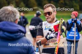 21.10.2023, Arcon, France (FRA): Antonin Guigonnat (FRA) - Biathlon Samse Summer Tour, sprint, Arcon (FRA). www.nordicfocus.com. © Thibaut/NordicFocus. Every downloaded picture is fee-liable.