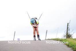 21.10.2023, Arcon, France (FRA): Charline Desmartin (FRA) - Biathlon Samse Summer Tour, sprint, Arcon (FRA). www.nordicfocus.com. © Thibaut/NordicFocus. Every downloaded picture is fee-liable.