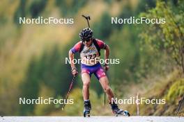 21.10.2023, Arcon, France (FRA): Tom Bouillet (FRA) - Biathlon Samse Summer Tour, sprint, Arcon (FRA). www.nordicfocus.com. © Thibaut/NordicFocus. Every downloaded picture is fee-liable.