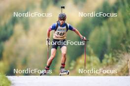 21.10.2023, Arcon, France (FRA): Lucas Moine (FRA) - Biathlon Samse Summer Tour, sprint, Arcon (FRA). www.nordicfocus.com. © Thibaut/NordicFocus. Every downloaded picture is fee-liable.