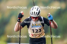 21.10.2023, Arcon, France (FRA): Clement Rodriguez (FRA) - Biathlon Samse Summer Tour, sprint, Arcon (FRA). www.nordicfocus.com. © Thibaut/NordicFocus. Every downloaded picture is fee-liable.