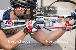 21.10.2023, Arcon, France (FRA): Edgar Geny (FRA) - Biathlon Samse Summer Tour, sprint, Arcon (FRA). www.nordicfocus.com. © Thibaut/NordicFocus. Every downloaded picture is fee-liable.