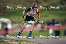 21.10.2023, Arcon, France (FRA): Marek Mackels (BEL) - Biathlon Samse Summer Tour, sprint, Arcon (FRA). www.nordicfocus.com. © Thibaut/NordicFocus. Every downloaded picture is fee-liable.