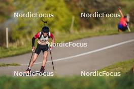 21.10.2023, Arcon, France (FRA): Alexis Bernard (FRA) - Biathlon Samse Summer Tour, sprint, Arcon (FRA). www.nordicfocus.com. © Thibaut/NordicFocus. Every downloaded picture is fee-liable.