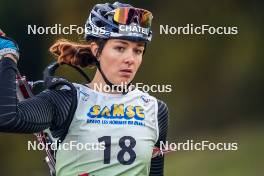 21.10.2023, Arcon, France (FRA): Camille Bened (FRA) - Biathlon Samse Summer Tour, sprint, Arcon (FRA). www.nordicfocus.com. © Thibaut/NordicFocus. Every downloaded picture is fee-liable.