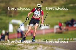 21.10.2023, Arcon, France (FRA): Guillaume Poirot (FRA) - Biathlon Samse Summer Tour, sprint, Arcon (FRA). www.nordicfocus.com. © Thibaut/NordicFocus. Every downloaded picture is fee-liable.