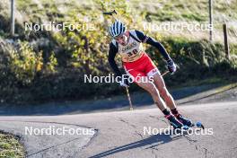 21.10.2023, Arcon, France (FRA): Corentin Jacob (FRA) - Biathlon Samse Summer Tour, sprint, Arcon (FRA). www.nordicfocus.com. © Thibaut/NordicFocus. Every downloaded picture is fee-liable.