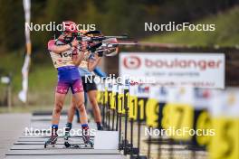 21.10.2023, Arcon, France (FRA): Lois Larger (FRA) - Biathlon Samse Summer Tour, sprint, Arcon (FRA). www.nordicfocus.com. © Thibaut/NordicFocus. Every downloaded picture is fee-liable.