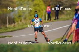 21.10.2023, Arcon, France (FRA): Cyprien Mermillod Blardet (FRA) - Biathlon Samse Summer Tour, sprint, Arcon (FRA). www.nordicfocus.com. © Thibaut/NordicFocus. Every downloaded picture is fee-liable.