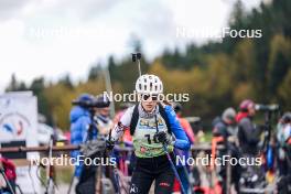 21.10.2023, Arcon, France (FRA): Lola Bugeaud (FRA) - Biathlon Samse Summer Tour, sprint, Arcon (FRA). www.nordicfocus.com. © Thibaut/NordicFocus. Every downloaded picture is fee-liable.