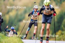 21.10.2023, Arcon, France (FRA): Louis Moreira (FRA) - Biathlon Samse Summer Tour, sprint, Arcon (FRA). www.nordicfocus.com. © Thibaut/NordicFocus. Every downloaded picture is fee-liable.
