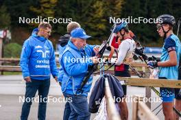21.10.2023, Arcon, France (FRA): Rifle control   - Biathlon Samse Summer Tour, sprint, Arcon (FRA). www.nordicfocus.com. © Thibaut/NordicFocus. Every downloaded picture is fee-liable.