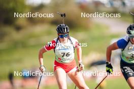 21.10.2023, Arcon, France (FRA): Amelie Broutier (FRA) - Biathlon Samse Summer Tour, sprint, Arcon (FRA). www.nordicfocus.com. © Thibaut/NordicFocus. Every downloaded picture is fee-liable.