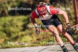 21.10.2023, Arcon, France (FRA): Aubin Gautier Pelissier (FRA) - Biathlon Samse Summer Tour, sprint, Arcon (FRA). www.nordicfocus.com. © Thibaut/NordicFocus. Every downloaded picture is fee-liable.