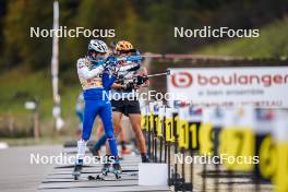 21.10.2023, Arcon, France (FRA): Adrian Dorel (FRA) - Biathlon Samse Summer Tour, sprint, Arcon (FRA). www.nordicfocus.com. © Thibaut/NordicFocus. Every downloaded picture is fee-liable.