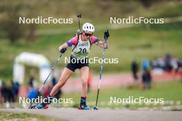 21.10.2023, Arcon, France (FRA): Lisa Siberchicot (FRA) - Biathlon Samse Summer Tour, sprint, Arcon (FRA). www.nordicfocus.com. © Thibaut/NordicFocus. Every downloaded picture is fee-liable.