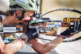 21.10.2023, Arcon, France (FRA): Justine Braisaz-Bouchet (FRA) - Biathlon Samse Summer Tour, sprint, Arcon (FRA). www.nordicfocus.com. © Thibaut/NordicFocus. Every downloaded picture is fee-liable.