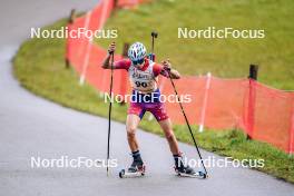 21.10.2023, Arcon, France (FRA): Oscar Clement (FRA) - Biathlon Samse Summer Tour, sprint, Arcon (FRA). www.nordicfocus.com. © Thibaut/NordicFocus. Every downloaded picture is fee-liable.