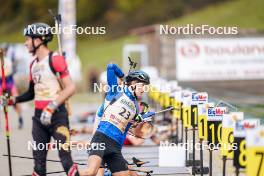 21.10.2023, Arcon, France (FRA): Mathieu Perrillat Bottonet (FRA) - Biathlon Samse Summer Tour, sprint, Arcon (FRA). www.nordicfocus.com. © Thibaut/NordicFocus. Every downloaded picture is fee-liable.