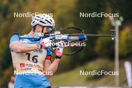 21.10.2023, Arcon, France (FRA): Fabien Claude (FRA) - Biathlon Samse Summer Tour, sprint, Arcon (FRA). www.nordicfocus.com. © Thibaut/NordicFocus. Every downloaded picture is fee-liable.