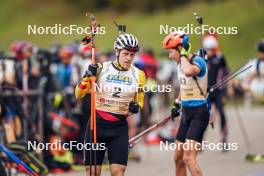 21.10.2023, Arcon, France (FRA): Thierry Langer (BEL) - Biathlon Samse Summer Tour, sprint, Arcon (FRA). www.nordicfocus.com. © Thibaut/NordicFocus. Every downloaded picture is fee-liable.