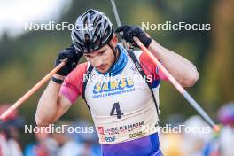 21.10.2023, Arcon, France (FRA): Esteban Javaux (FRA) - Biathlon Samse Summer Tour, sprint, Arcon (FRA). www.nordicfocus.com. © Thibaut/NordicFocus. Every downloaded picture is fee-liable.