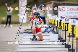 21.10.2023, Arcon, France (FRA): Ludmilla Roche (FRA) - Biathlon Samse Summer Tour, sprint, Arcon (FRA). www.nordicfocus.com. © Thibaut/NordicFocus. Every downloaded picture is fee-liable.