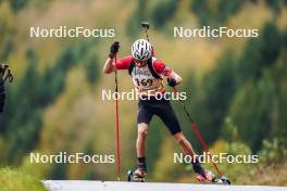 21.10.2023, Arcon, France (FRA): Nans Madelenat (FRA) - Biathlon Samse Summer Tour, sprint, Arcon (FRA). www.nordicfocus.com. © Thibaut/NordicFocus. Every downloaded picture is fee-liable.