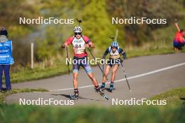21.10.2023, Arcon, France (FRA): Joachim Cosme (FRA) - Biathlon Samse Summer Tour, sprint, Arcon (FRA). www.nordicfocus.com. © Thibaut/NordicFocus. Every downloaded picture is fee-liable.