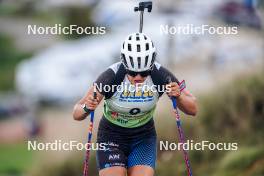 21.10.2023, Arcon, France (FRA): Pauline Machut (FRA) - Biathlon Samse Summer Tour, sprint, Arcon (FRA). www.nordicfocus.com. © Thibaut/NordicFocus. Every downloaded picture is fee-liable.