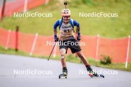 21.10.2023, Arcon, France (FRA): Pablo Baselgia (SUI) - Biathlon Samse Summer Tour, sprint, Arcon (FRA). www.nordicfocus.com. © Thibaut/NordicFocus. Every downloaded picture is fee-liable.
