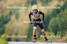 21.10.2023, Arcon, France (FRA): Yanis Hoffmann (FRA) - Biathlon Samse Summer Tour, sprint, Arcon (FRA). www.nordicfocus.com. © Thibaut/NordicFocus. Every downloaded picture is fee-liable.