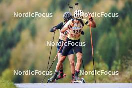 21.10.2023, Arcon, France (FRA): Max Bucher (FRA) - Biathlon Samse Summer Tour, sprint, Arcon (FRA). www.nordicfocus.com. © Thibaut/NordicFocus. Every downloaded picture is fee-liable.