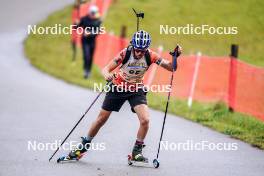 21.10.2023, Arcon, France (FRA): Noah Delevaux (FRA) - Biathlon Samse Summer Tour, sprint, Arcon (FRA). www.nordicfocus.com. © Thibaut/NordicFocus. Every downloaded picture is fee-liable.