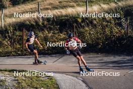 21.10.2023, Arcon, France (FRA): Camille Grataloup Manissolle (FRA) - Biathlon Samse Summer Tour, sprint, Arcon (FRA). www.nordicfocus.com. © Thibaut/NordicFocus. Every downloaded picture is fee-liable.