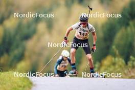 21.10.2023, Arcon, France (FRA): Robinson Goleret (FRA) - Biathlon Samse Summer Tour, sprint, Arcon (FRA). www.nordicfocus.com. © Thibaut/NordicFocus. Every downloaded picture is fee-liable.