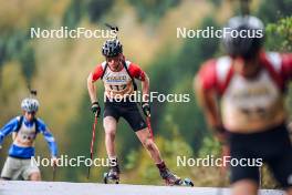 21.10.2023, Arcon, France (FRA): Gabin Paccard (FRA) - Biathlon Samse Summer Tour, sprint, Arcon (FRA). www.nordicfocus.com. © Thibaut/NordicFocus. Every downloaded picture is fee-liable.
