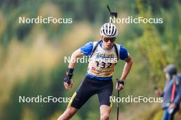 21.10.2023, Arcon, France (FRA): Emile Weiss (FRA) - Biathlon Samse Summer Tour, sprint, Arcon (FRA). www.nordicfocus.com. © Thibaut/NordicFocus. Every downloaded picture is fee-liable.