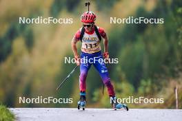 21.10.2023, Arcon, France (FRA): Tom Lambert (FRA) - Biathlon Samse Summer Tour, sprint, Arcon (FRA). www.nordicfocus.com. © Thibaut/NordicFocus. Every downloaded picture is fee-liable.