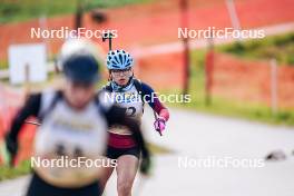 21.10.2023, Arcon, France (FRA): Arwen Robert (FRA) - Biathlon Samse Summer Tour, sprint, Arcon (FRA). www.nordicfocus.com. © Thibaut/NordicFocus. Every downloaded picture is fee-liable.