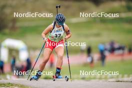 21.10.2023, Arcon, France (FRA): Ludmilla Roche (FRA) - Biathlon Samse Summer Tour, sprint, Arcon (FRA). www.nordicfocus.com. © Thibaut/NordicFocus. Every downloaded picture is fee-liable.