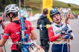21.10.2023, Arcon, France (FRA): Marius Thiriat (FRA) - Biathlon Samse Summer Tour, sprint, Arcon (FRA). www.nordicfocus.com. © Thibaut/NordicFocus. Every downloaded picture is fee-liable.