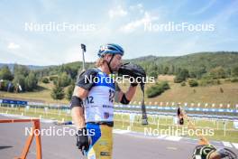 27.08.2023, Brezno-Osrblie, Slovakia (SVK): Peppe Femling (SWE) - IBU Summer Biathlon World Championships, mass men, Brezno-Osrblie (SVK). www.nordicfocus.com. © Manzoni/NordicFocus. Every downloaded picture is fee-liable.