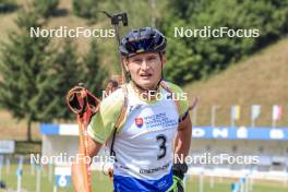 27.08.2023, Brezno-Osrblie, Slovakia (SVK): Vitalii Mandzyn (UKR) - IBU Summer Biathlon World Championships, pursuit junior men, Brezno-Osrblie (SVK). www.nordicfocus.com. © Manzoni/NordicFocus. Every downloaded picture is fee-liable.