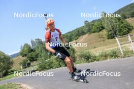 27.08.2023, Brezno-Osrblie, Slovakia (SVK): David Elias (CZE) - IBU Summer Biathlon World Championships, pursuit junior men, Brezno-Osrblie (SVK). www.nordicfocus.com. © Manzoni/NordicFocus. Every downloaded picture is fee-liable.