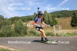 27.08.2023, Brezno-Osrblie, Slovakia (SVK): Ema Kapustova (SVK) - IBU Summer Biathlon World Championships, pursuit junior women, Brezno-Osrblie (SVK). www.nordicfocus.com. © Manzoni/NordicFocus. Every downloaded picture is fee-liable.