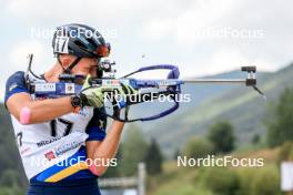26.08.2023, Brezno-Osrblie, Slovakia (SVK): Stepan Kinash (UKR) - IBU Summer Biathlon World Championships, sprint junior men, Brezno-Osrblie (SVK). www.nordicfocus.com. © Manzoni/NordicFocus. Every downloaded picture is fee-liable.