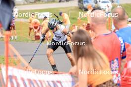 26.08.2023, Brezno-Osrblie, Slovakia (SVK): Uros Lalovic (BIH) - IBU Summer Biathlon World Championships, sprint junior men, Brezno-Osrblie (SVK). www.nordicfocus.com. © Manzoni/NordicFocus. Every downloaded picture is fee-liable.
